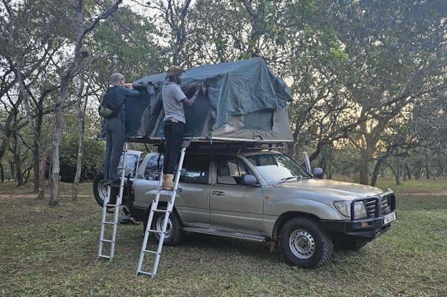 self drive with a rooftop tent camping 